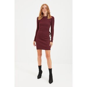 Trendyol Claret Red Knitted Dress