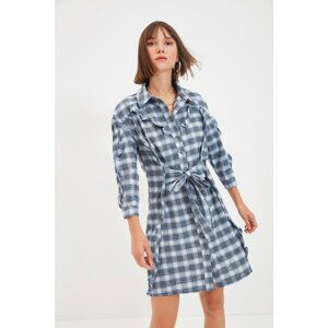 Trendyol Multicolored Tie Detailed Shirt Dress