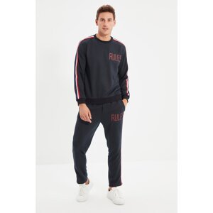 Trendyol Navy Blue Men's Regular Fit Tracksuit Set