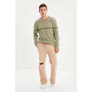 Trendyol Camel Men's Relaxed Fit Wide Leg Sweatpants