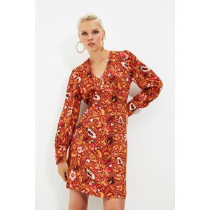 Trendyol Multicolored Patterned V-Neck Dress