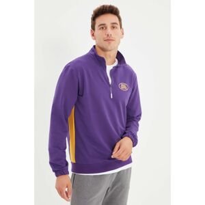 Trendyol Purple Men's Regular Fit Sweatshirt