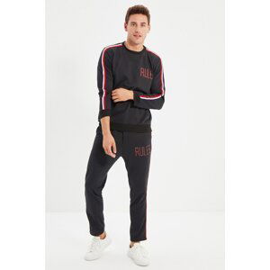 Trendyol Black Men's Regular Fit Tracksuit Set