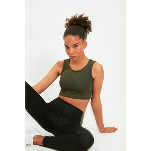 Trendyol Khaki Round Neck Sports Bra