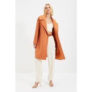 Brown coat with wool Trendyol - Women