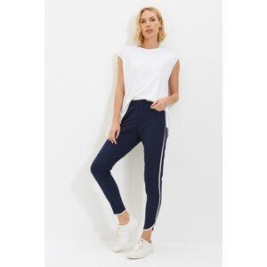 Trendyol Blue Piping Detailed Basic Jogger Knitted Slim Sweatpants