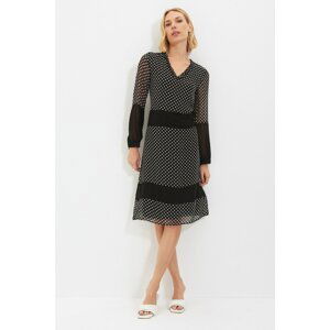 Trendyol Black Polka Dot Dress