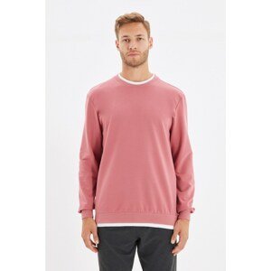Trendyol Dried Rose Men's Basic Regular Fit Sweatshirt