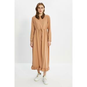 Trendyol Camel Knitted Dress