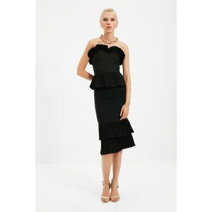 Trendyol Black Collar Detailed Dress