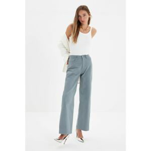 Trendyol Blue High Waist Wide Leg Jeans