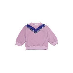 Trendyol Lilac Sequined Girl Knitted Slim Sweatshirt