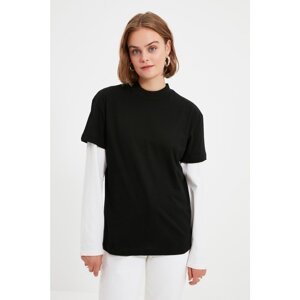 Trendyol Black Knitted T-Shirt