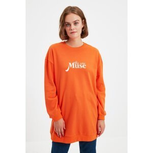 Trendyol Orange Knitted Sweatshirt