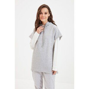 Trendyol Gray Knitted Sweatshirt