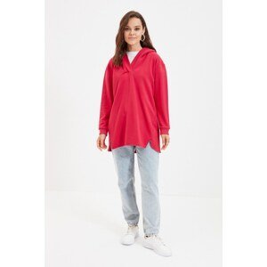 Trendyol Fuchsia Knitted Sweatshirt