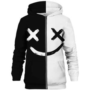 Bittersweet Paris Unisex's B&W Face Zip Hoodie Hkz-U-Pc Bsp514