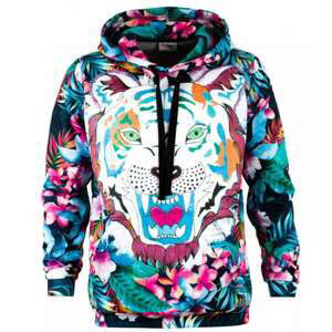 Bittersweet Paris Unisex's Flower Tiger Hoodie H-K Bsp065