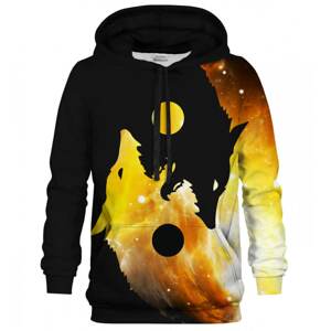 Bittersweet Paris Unisex's Gold Yin Yang Wolf Hoodie H-K Bsp597