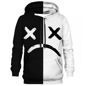 Bittersweet Paris Unisex's Sad Bw Face Hoodie H-K Bsp587