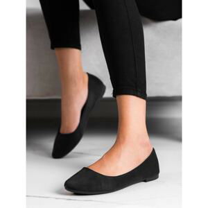 SABATINA CLASSIC BLACK BALLERINAS