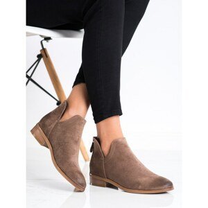 SUEDE ANKLE BOOTS WITH VINCEZA NOTCH