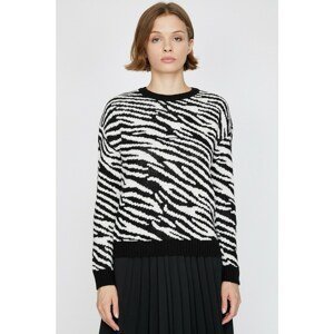 Koton Zebra Patterned Sweater