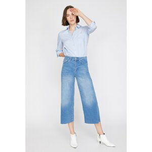 Koton Women's Mixed Culotte Jeans