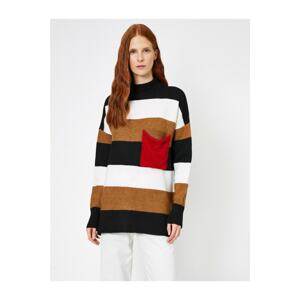 Koton Striped Knitwear Sweater