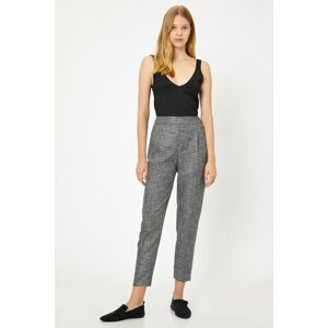 Koton Women's Gray Pocket Detailed Trousers