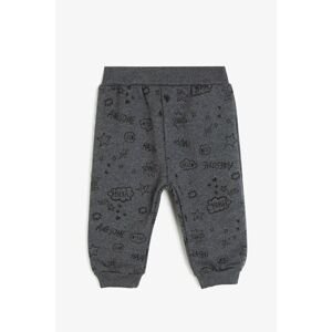 Koton Baby Boy Gray Printed Sweatpants