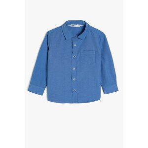 Koton Blue Boy Classic Collar Shirt