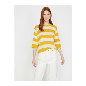 Koton Sweater - Yellow - Relaxed
