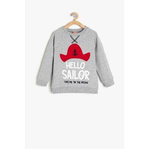 Koton Gray Baby Boy Sweatshirt