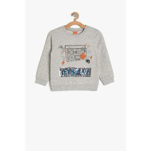 Koton Baby Gray Printed Sweatshirt