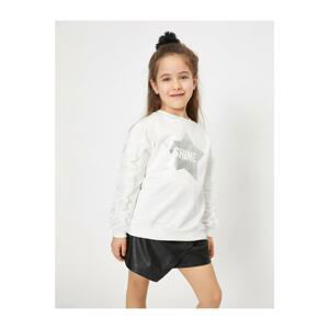 Koton Girls Ecru Sweatshirt