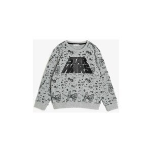 Koton Boys Gray Gray Kids Star Wars Licensed Printed Sweatshirt