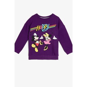 Koton Girl's Purple Purple Sweatshirt