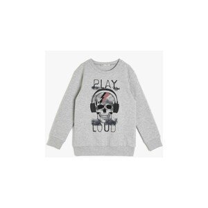 Koton Boys Gray Gray Kids Printed Sweatshirt