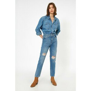 Koton Women's Blue Mom Jeans