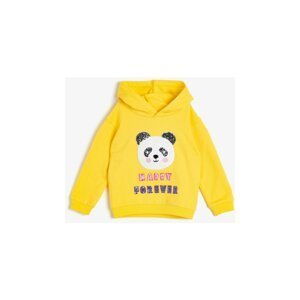 Koton Yellow Baby Hooded Sweatshirt