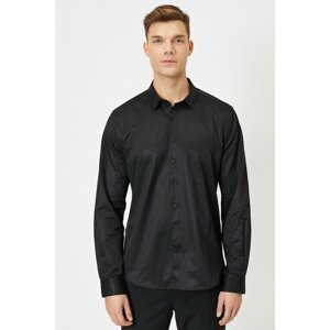 Koton Men's Black Shirt