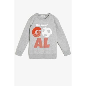 Koton Boys Gray Gray Kids Printed Sweatshirt