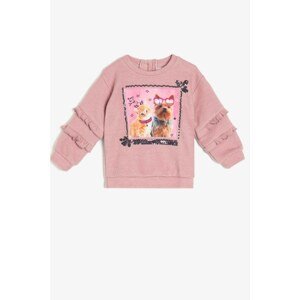 Koton Pink Baby Girl Sweatshirt
