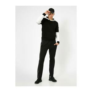 Koton Men's Black Pocket Detailed Sweatpants