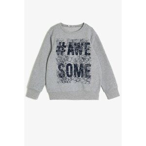 Koton Boys Gray Printed Sweatshirt