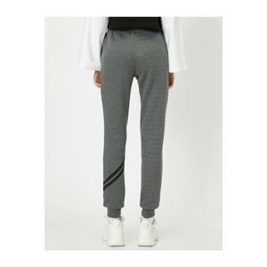 Koton Women's Gray Printed Sweatpants