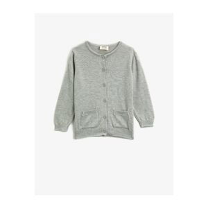 Koton Girl Gray Cardigan