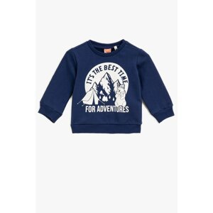 Koton Sweatshirt - Navy blue - Regular fit