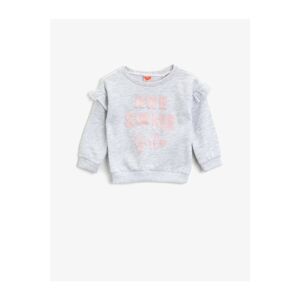 Koton Girl Snow Melange Sweatshirt